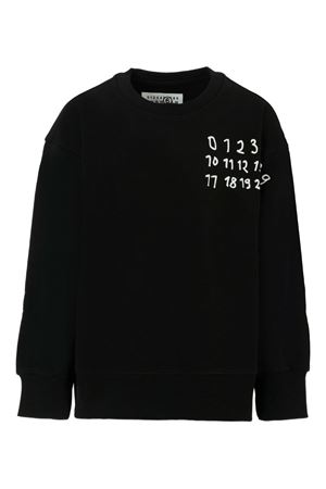 black cotton sweatshirt MM6 KIDS | M60896MM02XM6900